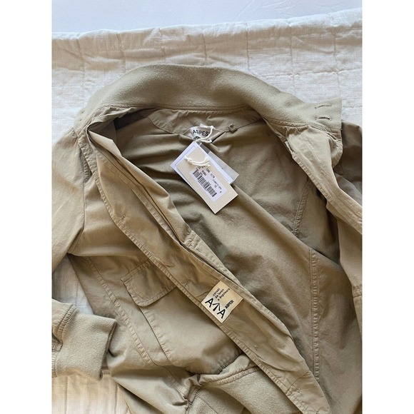 Aspesi Bomber Jacket (astore, cotton) Tan Beige NWT sz M - Picture 3 of 4
